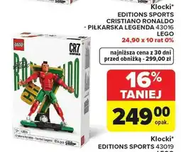 Carrefour Klocki LEGO EDITIONS SPORTS CRISTIANO RONALDO - PIŁKARSKA LEGENDA 43016 oferta