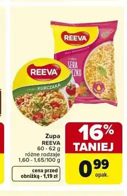 Carrefour Zupa błyskawiczna o smaku kurczaka Reeva oferta