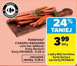 Carrefour Kabanosy Nasza Wędzarnia oferta