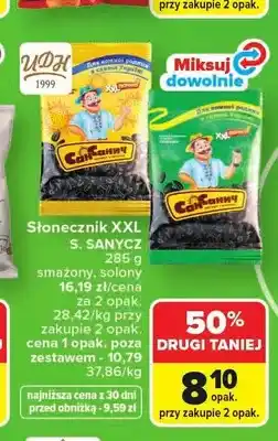 Carrefour Słonecznik XXL S. SANYCZ smażony solony oferta