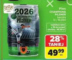 Carrefour Piwo Champions Pilsner beczka oferta