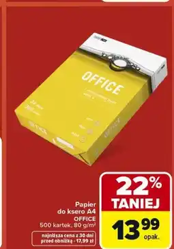 Carrefour Papier do ksero A4 OFFICE 80g/m2 oferta