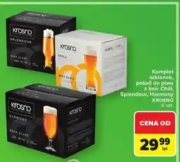 Carrefour Komplet szklanek do piwa z linii Chill KROSNO 6szt oferta