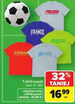 Carrefour T-shirt męski oferta