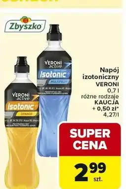 Carrefour Napój izotoniczny VERONI Isotonic Orange oferta