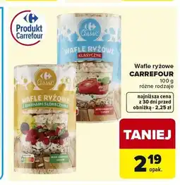 Carrefour Wafle ryżowe z ziarnami słonecznika Carrefour oferta