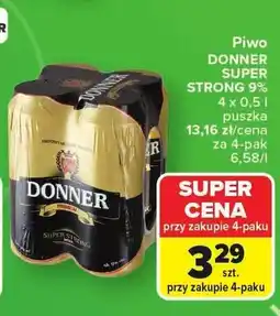 Carrefour Piwo Donner Premium Super Strong 9% oferta