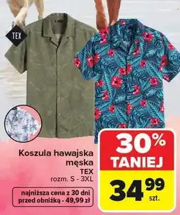 Carrefour Koszula hawajska męska TEX oferta