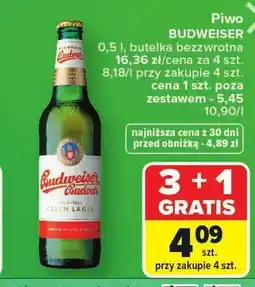 Carrefour Piwo Budweiser Budvar Original Czech Lager oferta