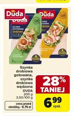 Carrefour Szynka drobiowa gotowana Duda oferta