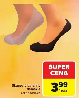 Carrefour Skarpety baleriny damskie oferta