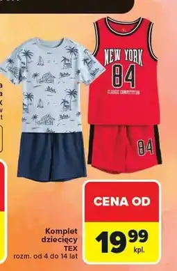 Carrefour Komplet dziecięcy TEX oferta