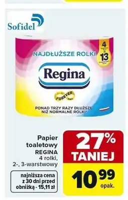 Carrefour Papier toaletowy Regina 3-warstwowy 4-pak oferta