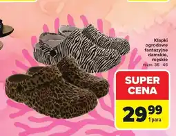Carrefour Klapki ogrodowe fantazyjne oferta