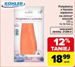 Carrefour Polędwica z łososia wędzona na zimno KOHLER oferta