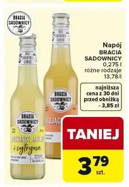 Carrefour Napój Bracia Sadownicy musujące jabłko i cytryna oferta