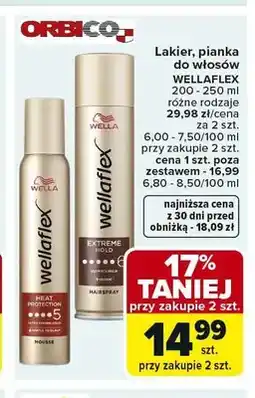 Carrefour Lakier do włosów WELLAFLEX oferta