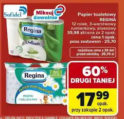 Carrefour Papier toaletowy Regina Delicate aloesowy 12-pak oferta