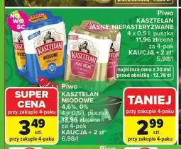 Carrefour Piwo Kasztelan Jasne Pełne 4-pak oferta