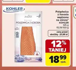 Carrefour Polędwica z łososia wędzona na zimno KOHLER oferta