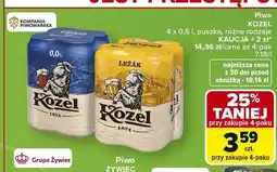 Carrefour Piwo bezalkoholowe Kozel 0,0% 4-pak oferta