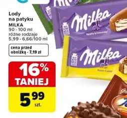 Carrefour Milka Lody na patyku oferta
