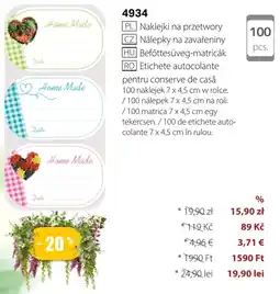 BetterStyle Naklejki na przetwory oferta
