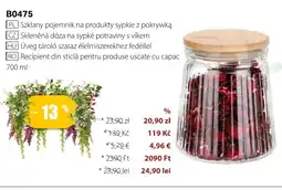 BetterStyle Szklany pojemnik na produkty sypkie z pokrywką oferta