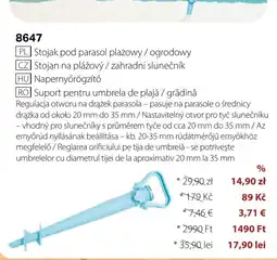 BetterStyle Stojak pod parasol plażowy / ogrodowy oferta