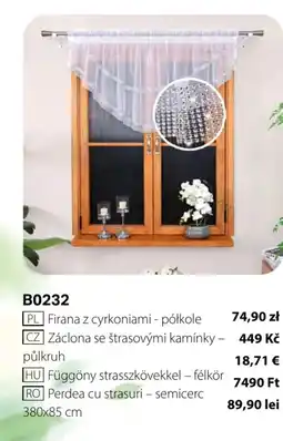 BetterStyle Firana z cyrkoniami - półkole oferta