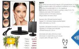 BetterStyle Lusterko kosmetyczne do makijażu LED z powiększeniem 3 x 5 x 10x oferta