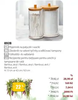 BetterStyle Pojemnik na patyczki i waciki oferta