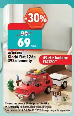 Biedronka Klocki Fiat 126p 393 elementy MOULD KING oferta