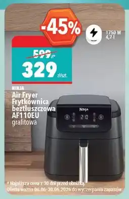 Biedronka Air Fryer Frytkownica beztłuszczowa NINJA AF110EU grafitowa 1750W oferta