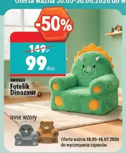 Biedronka Fotelik SMUKEE Dinozaur oferta