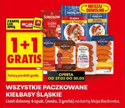 Biedronka Wszystkie paczkowane kiełbasy śląskie oferta