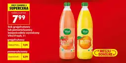 Biedronka Sok grejpfrutowy lub pomarańczowy bezpośrednio wyciskany Vital Fresh oferta