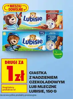 Biedronka Ciastka z nadzieniem czekoladowym lub mleczne lubisie oferta