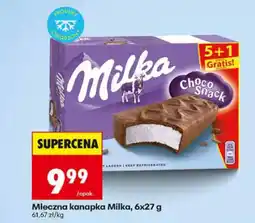 Biedronka Mleczna kanapka Milka oferta