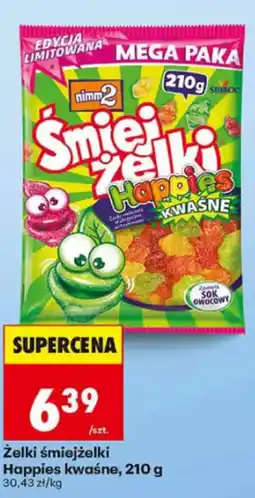 Biedronka Żelki śmiejżelki Happies kwaśne oferta