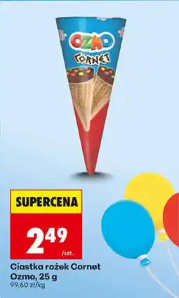 Biedronka Ciastka rożek Cornet Ozmo oferta