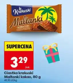 Biedronka Ciastka krakuski Maltanki kakao oferta