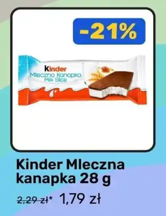 Biedronka Kinder Mleczna kanapka oferta