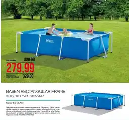 Abra Basen rectangular frame intex oferta