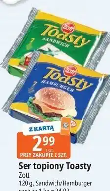 E.Leclerc Zott Ser topiony Toasty oferta