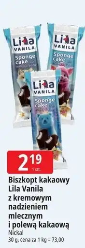 E.Leclerc Nickal Lila Vanila Biszkopt kakaowy oferta