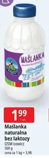 E.Leclerc Maślanka naturalna bez laktozy OSM Łowicz oferta