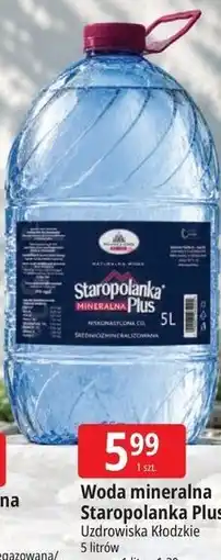 E.Leclerc Woda mineralna Staropolanka Plus oferta