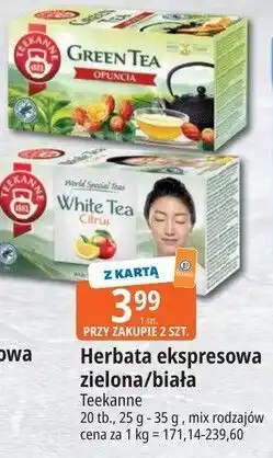 E.Leclerc Teekanne Herbata ekspresowa zielona/biała oferta