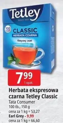 E.Leclerc Herbata ekspresowa czarna Tetley Classic oferta